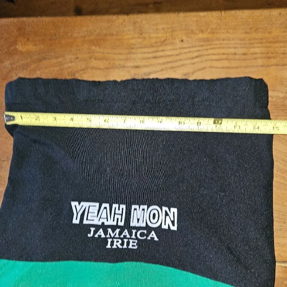 Yeah Mon Jamaica‎ Irie Rasta Backpack Pull-Cord Bag Unisex *Read*